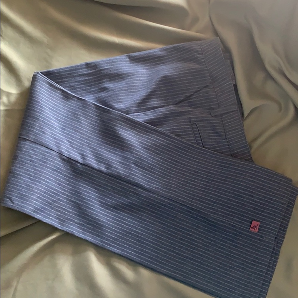 Pin Striped wide legged jeans